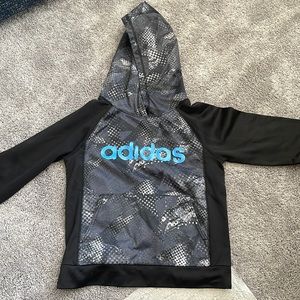 BOYS Adidas camo fleece hoodie